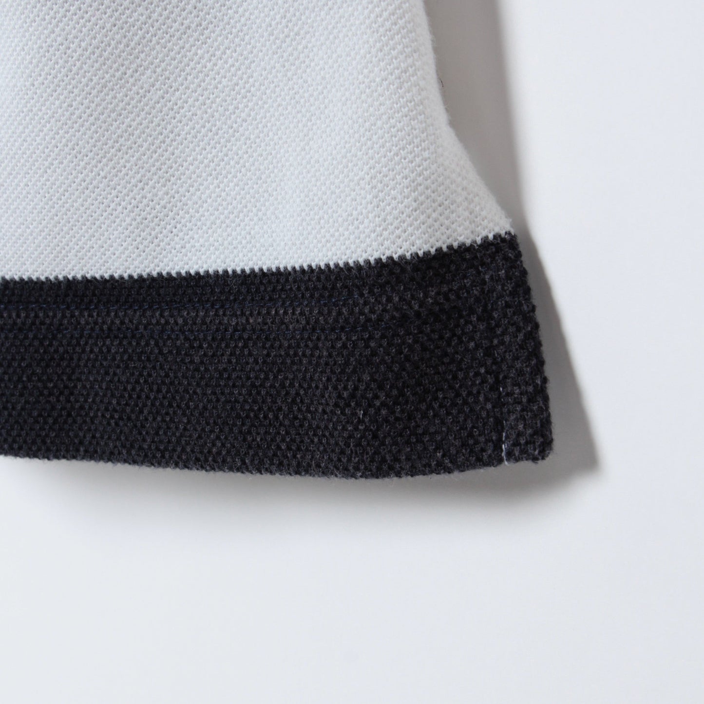 コンパクトカノコボーダー 半袖ポロシャツ