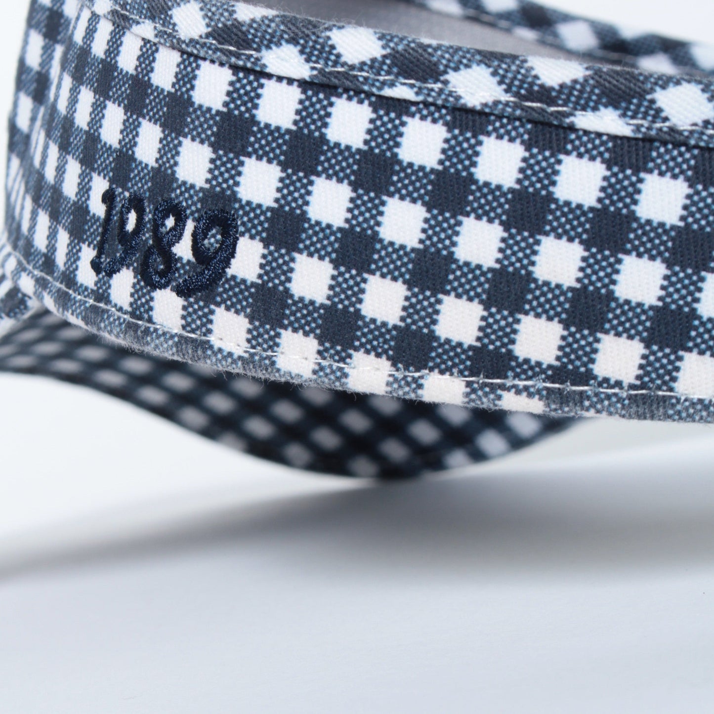 コットンツイル バイザー <ギンガムチェック柄> (UNISEX)