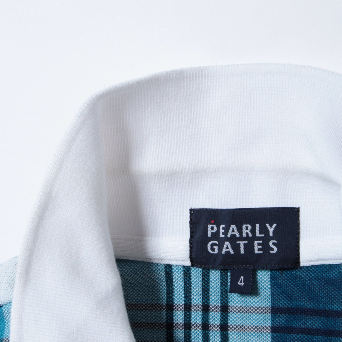 ハイブリッドプリント鹿の子パネルマドラスチェック 半袖ポロシャツ