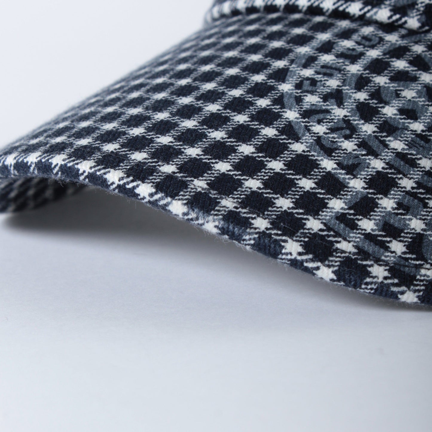 チェック柄 ツイル バイザー (UNISEX)