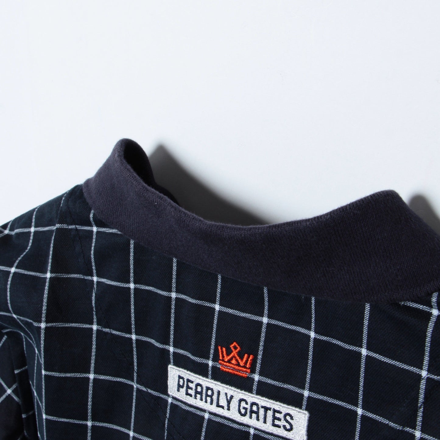 ハイゲージカノコ チェックプリント 半袖ポロシャツ