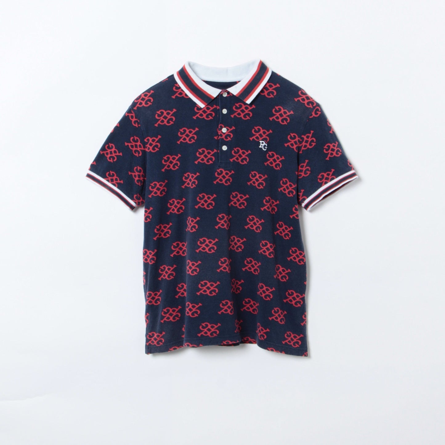 スーピマカノコ 半袖 ポロシャツ <PGモノグラム>