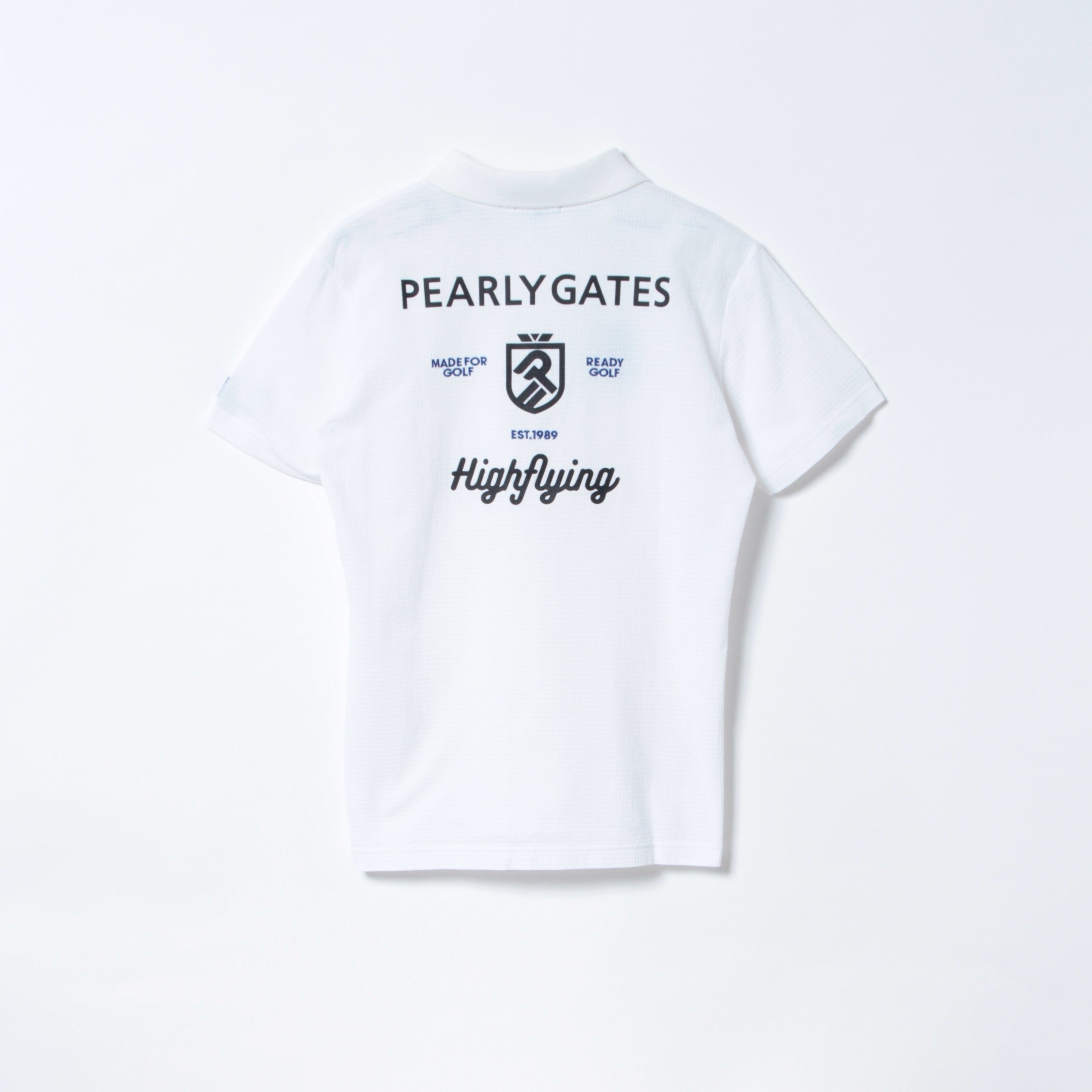サッカー バックプリント 半袖 ポロシャツ｜PEARLY GATES（パーリー
